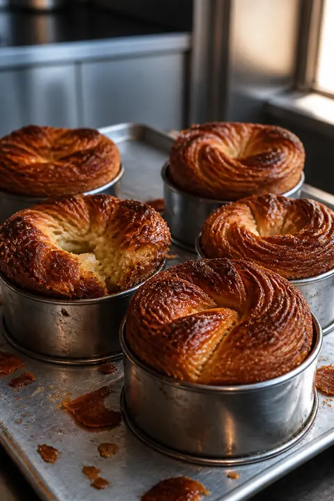 Caramelized Kouign Amann Pastries