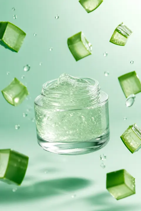 Cooling Aloe Gel with Floating Botanicals