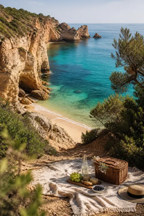 Quiet Picnic at Hidden Algarve Cove