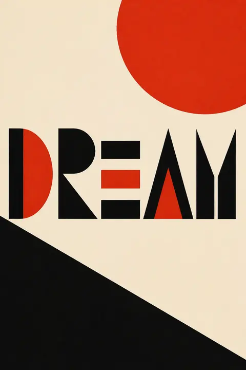 DREAM in Swiss Modernist Typography