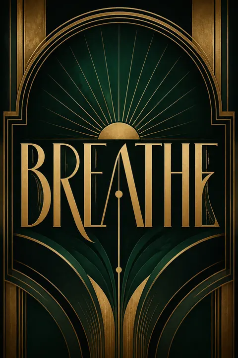 Art Deco Typography for "BREATHE"