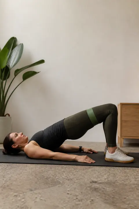 Banded Glute Bridge for Hip Strength