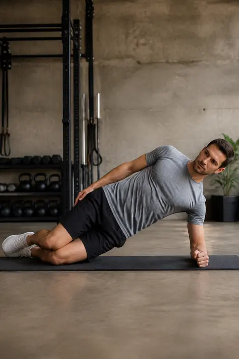 Beginner Side Plank from Bent Knees