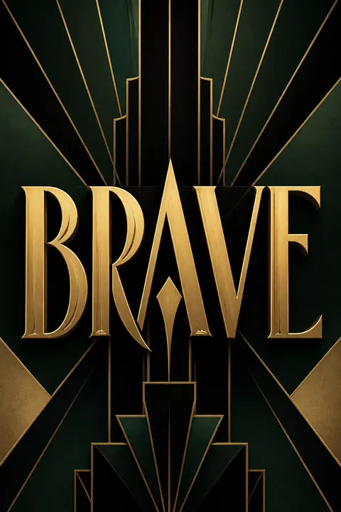 BRAVE — Art Deco Typography