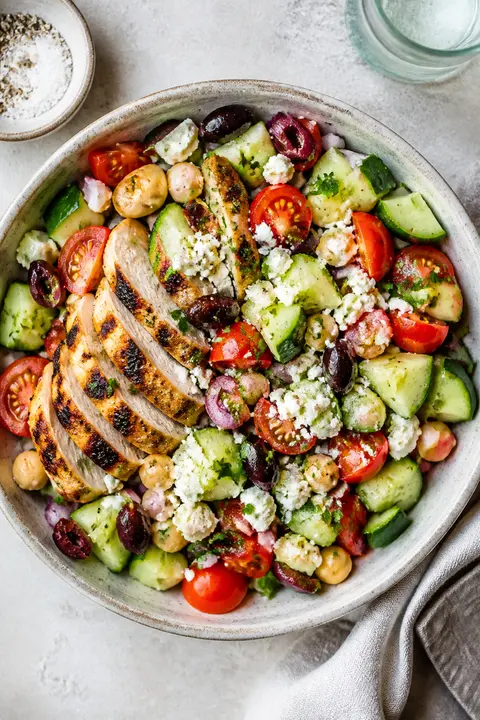 Greek Chicken Chopped Salad