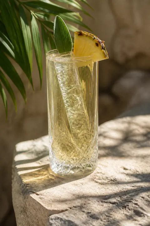 Clarified Pineapple Sage Highball