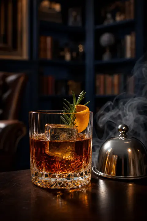 Smoked Rosemary Old Fashioned