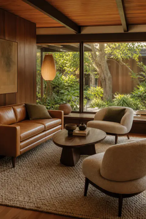 Warm Walnut Conversation Room