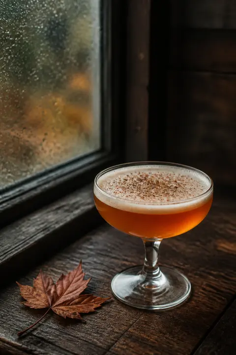 Maple Bourbon Sour for Autumn