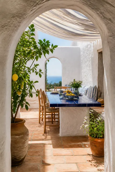 Mediterranean Kitchen Opening to the Sea