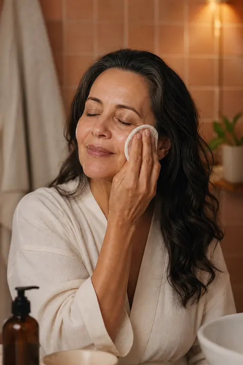 Removing Makeup with a Reusable Cotton Pad