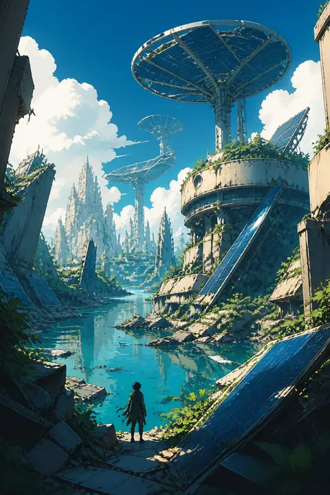 Cel-Shaded Art: Abandoned Solar City