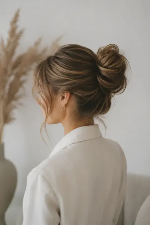Modern Elegant Bun Hairstyle
