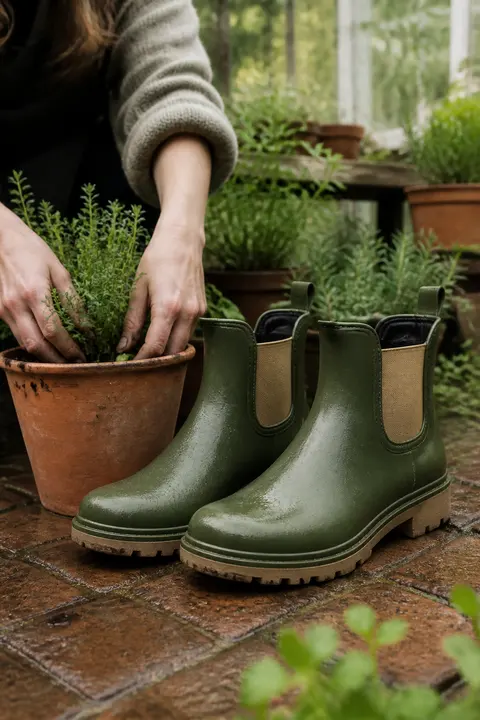 Olive Chelsea Garden Boots