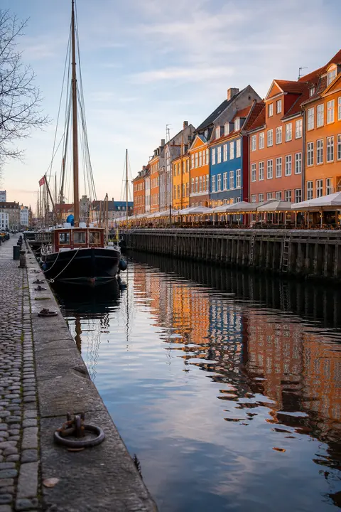 Copenhagen Colorful Harbor on a Quiet Morning
