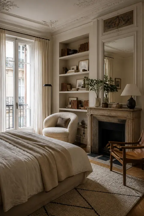 Parisian Classic Bedroom, Reading Nook and Chair