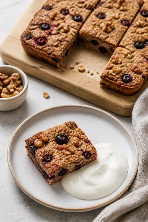 Banana Berry Baked Oatmeal