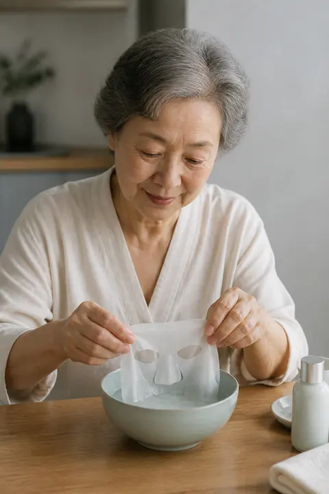 Preparing a Sheet Mask at Home