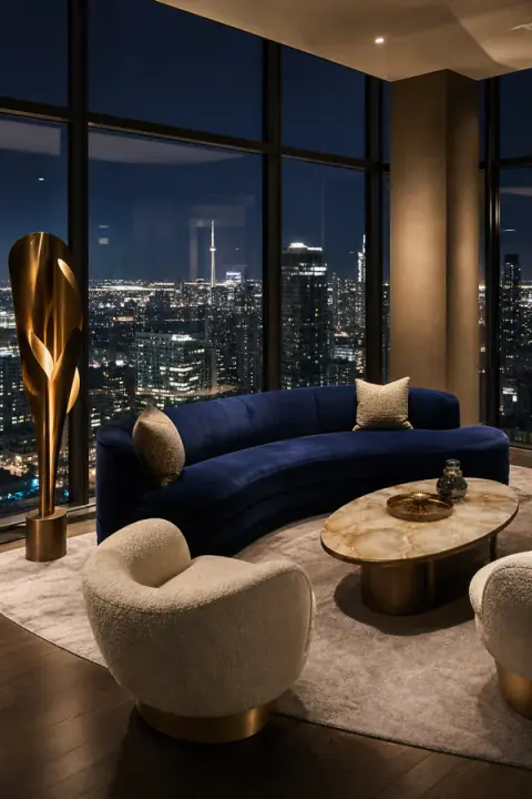 Midnight Blue City Penthouse