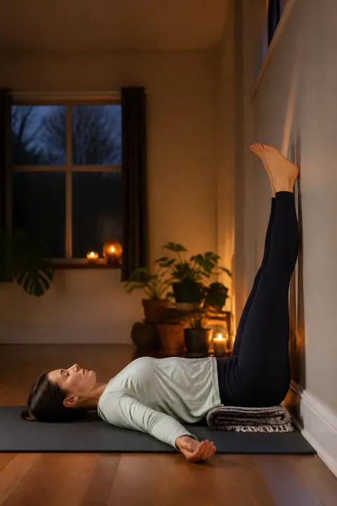 Legs-Up-the-Wall Restorative Pose