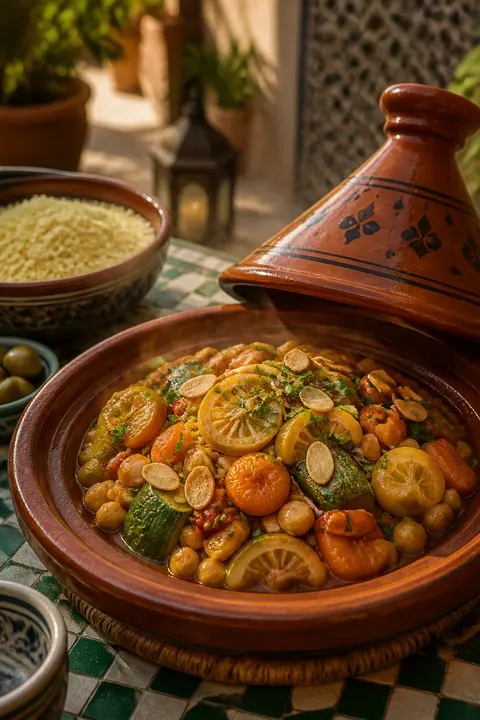 Moroccan Chickpea Tagine with Preserved Lemon