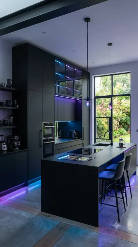 Futuristic Smart Kitchen Design With High-Tech Features