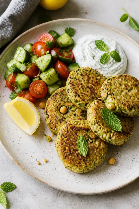 Zucchini Chickpea Fritters