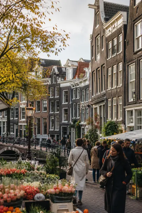 Market Day at Amsterdam Canal House Street