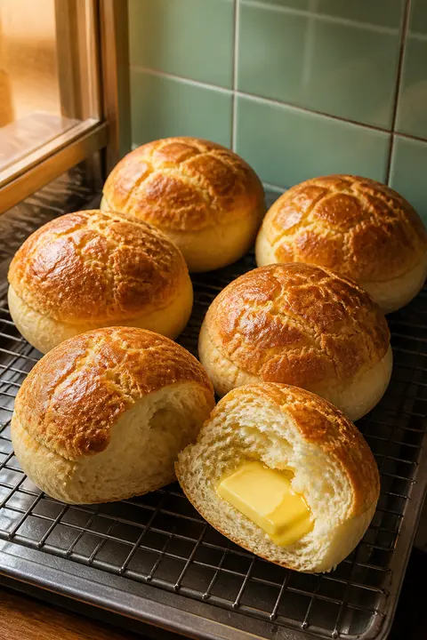 Hong Kong Pineapple Buns with Butter