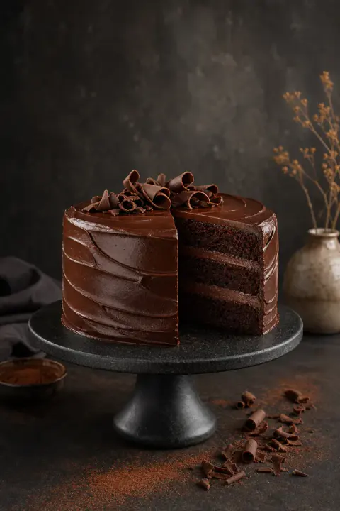 Dark Chocolate Layer Cake