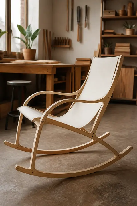 Laminated Plywood Rocking Chair