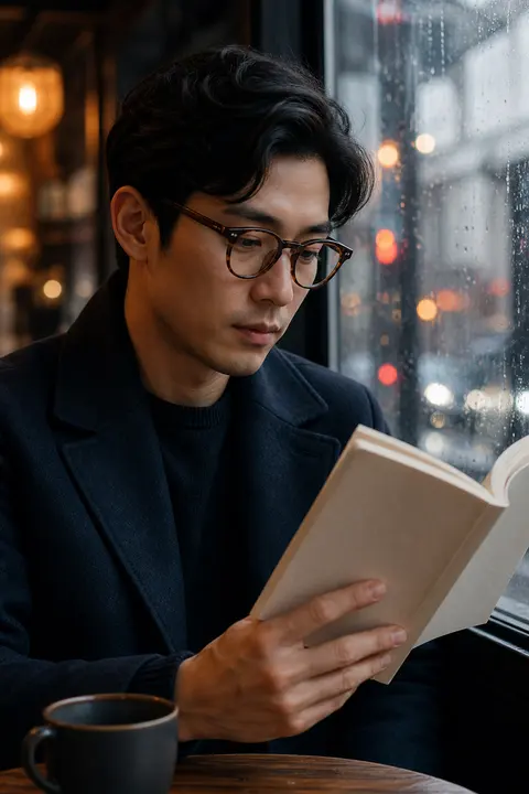 Round Tortoiseshell Glasses for City Reading