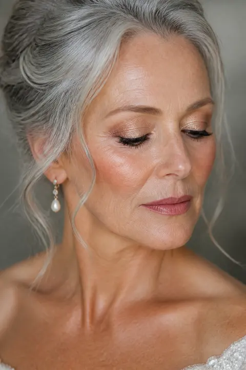 Silver Hair — Champagne Bridal Eye