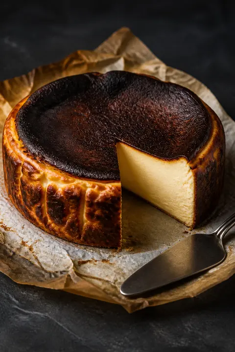 Basque Burnt Cheesecake with Creamy Center