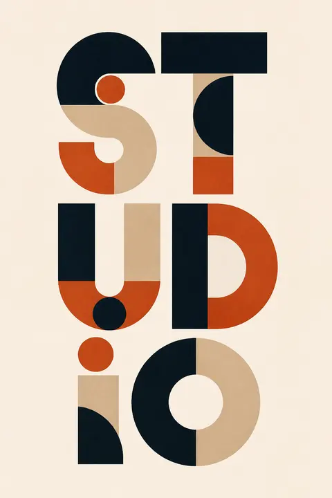STUDIO — Geometric Letterform Study