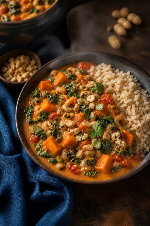 West African Peanut Stew with Sweet Potato