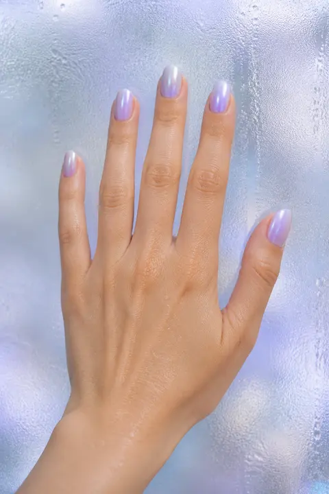 Lavender Opal Glazed Nails