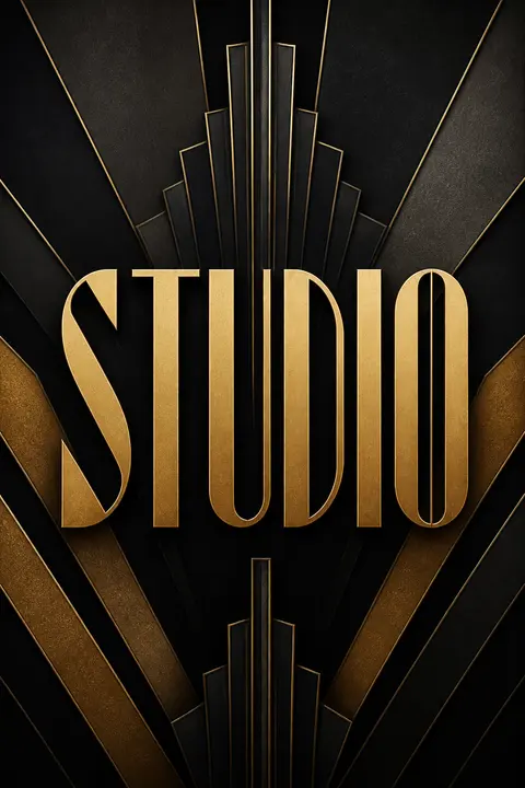 Art Deco Typography for "STUDIO"
