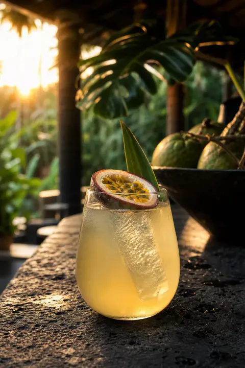 Passion Fruit Coconut Cocktail