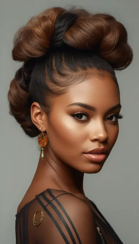 Elegant Twisted Updo Hairstyle ✨
