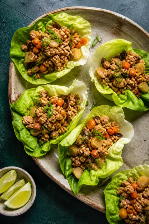 Ginger Turkey Lettuce Cups