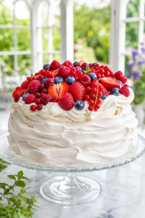 Summer Berry Pavlova