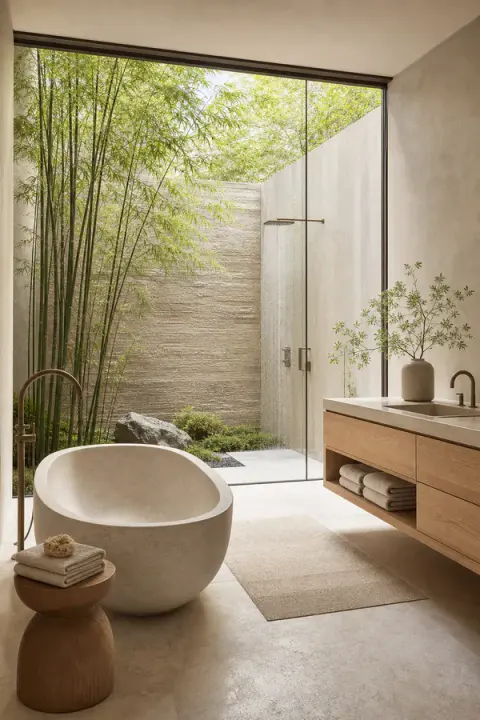 Bamboo Garden Spa Bathroom