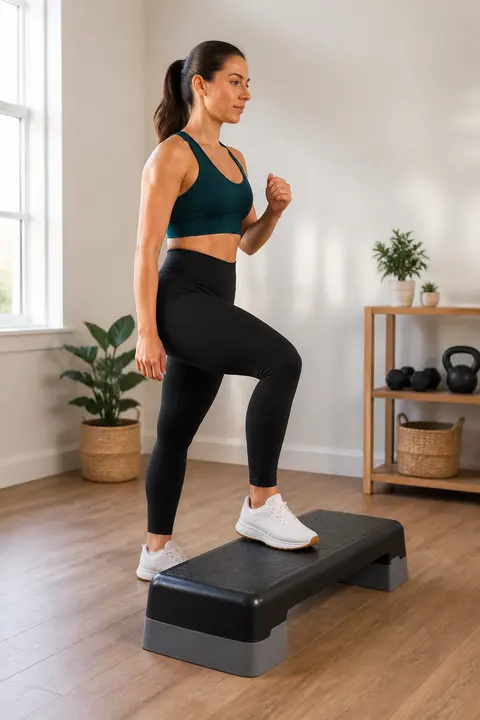 Low-Impact Step-Up Workout