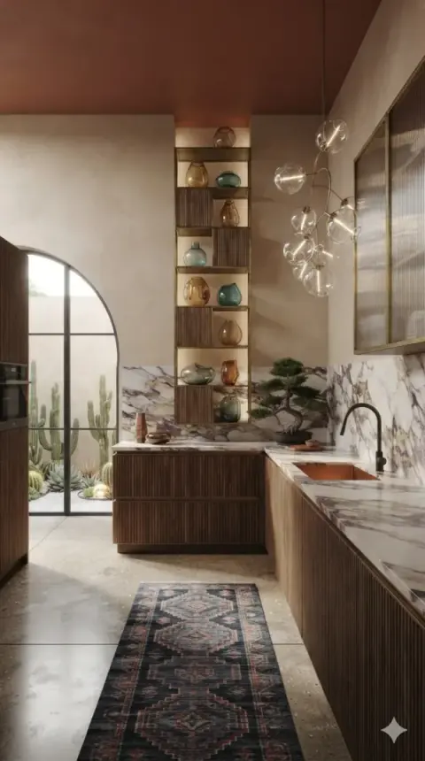 Desert-Inspired Beige Kitchen
