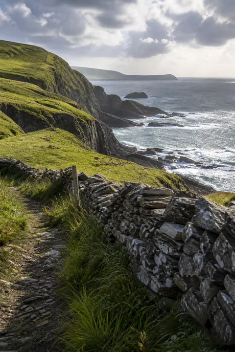 Atlantic Cliff Path Along the Irish Coast