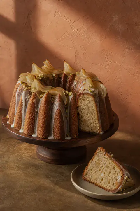 Cardamom Pear Bundt Cake