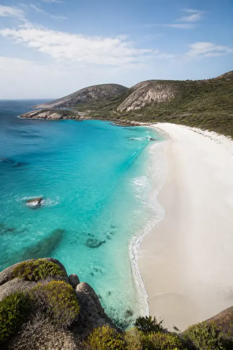 Cliff Overlook above Australian White-sand Bay