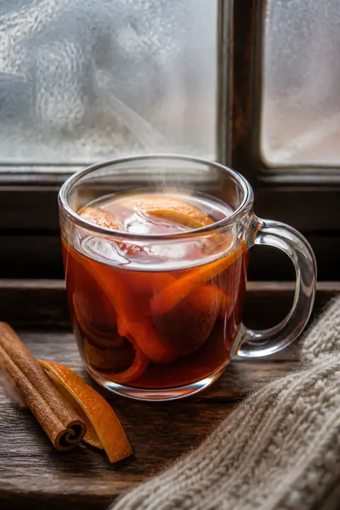 Steaming Spiced Tea Punch with Citrus