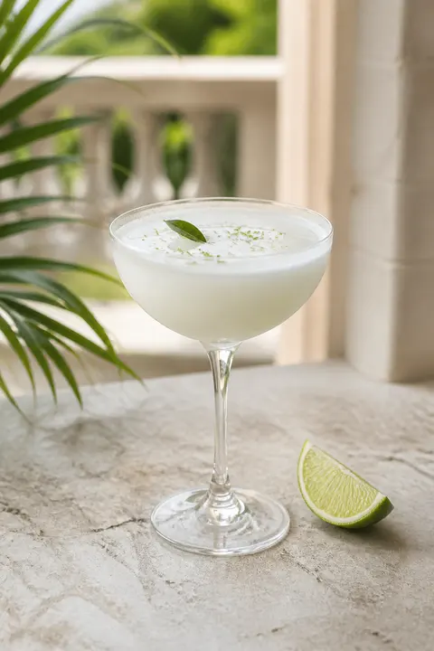 Creamy Coconut Lime Coupe